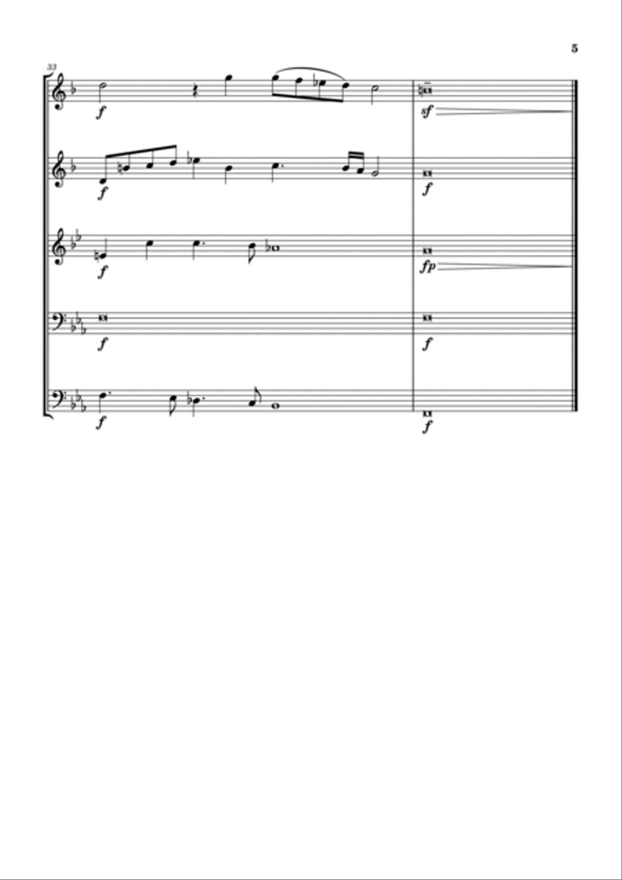 Sinfonia 4 a 5 Horn scores gallery preview page 5
