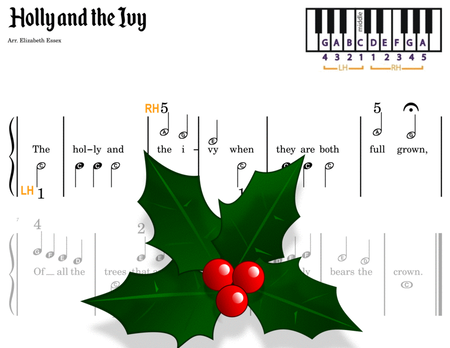 The Holly and The Ivy - Pre-staff Alpha Notation