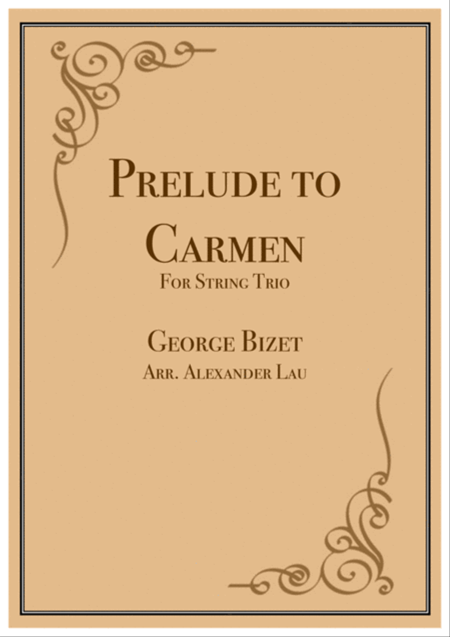 Prelude to Carmen String Trio scores gallery preview page 1