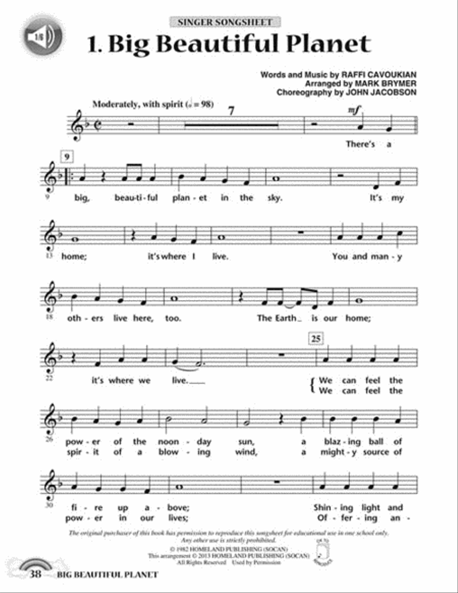 Big Beautiful Planet Choir scores gallery preview page 2