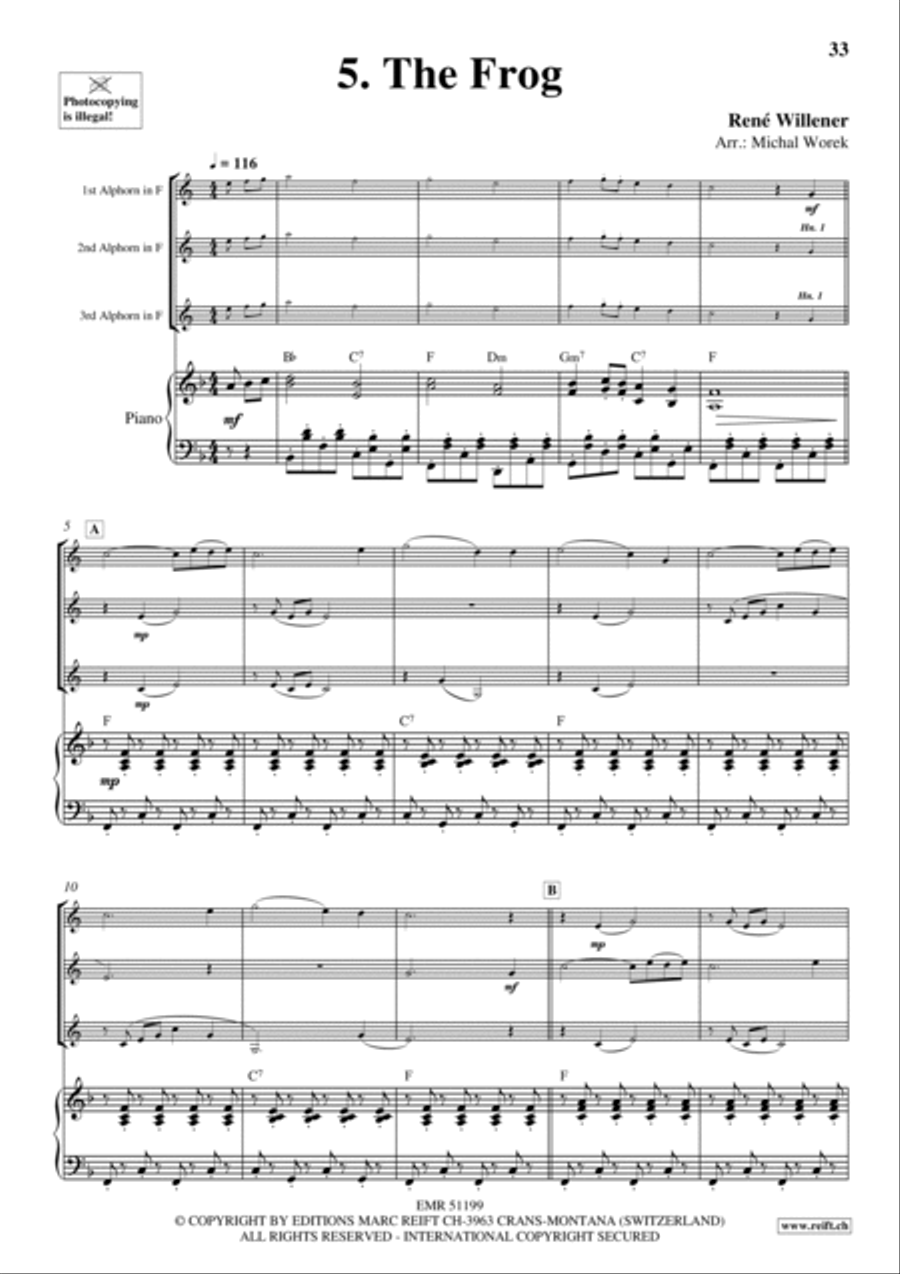 20 Alphorn Trios Volume 2 Brass Trio scores gallery preview page 11