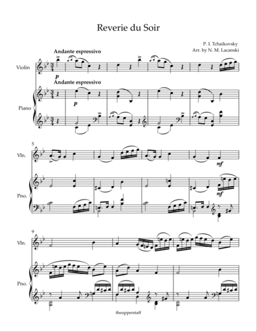 Reverie du Soir Reverie du Soir Violin Solo scores gallery preview page 2