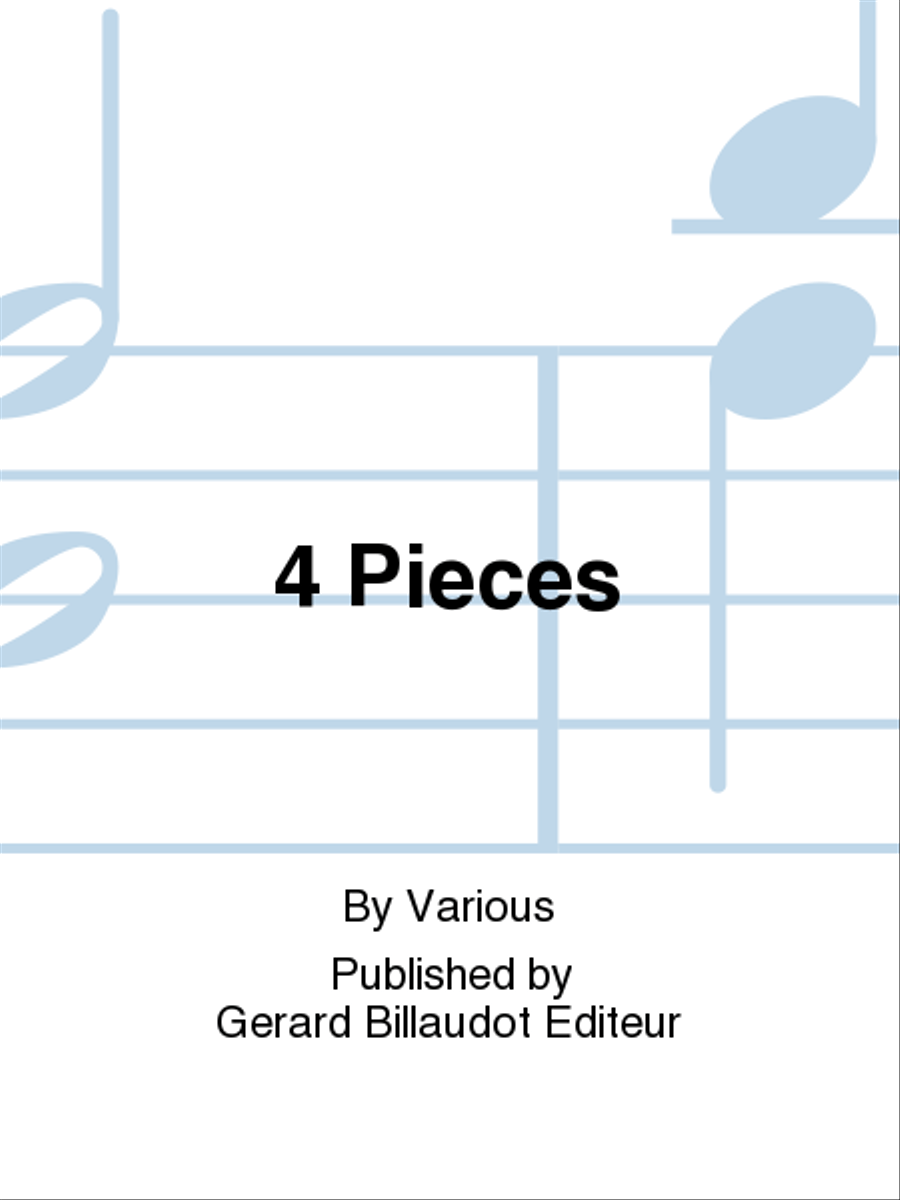 4 Pieces Clarinet Quartet scores gallery preview page 1