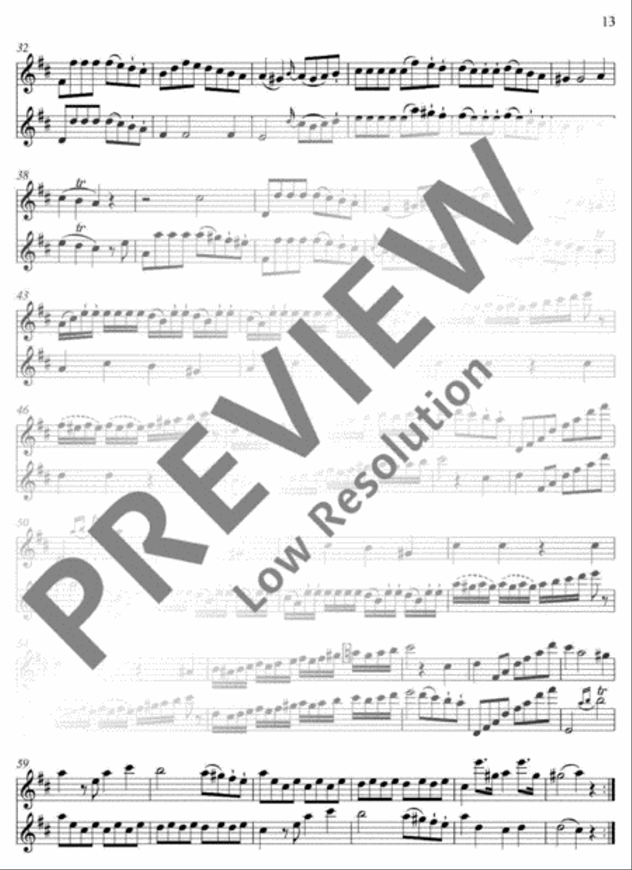 Six Duos Six Duos Flute Duet scores gallery preview page 14