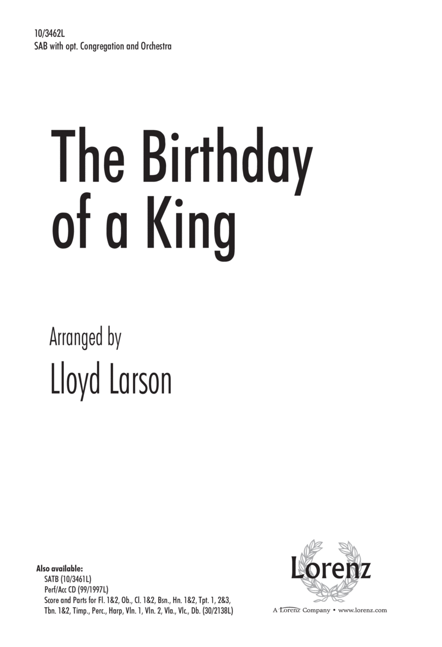 The Birthday of a King The Birthday of a King 3-Part scores gallery preview page 1