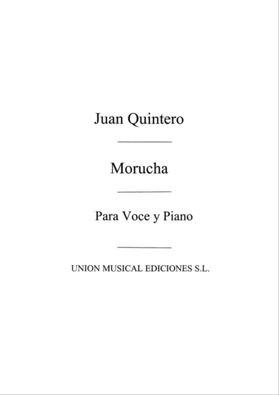 Morucha, Cancion Morucha, Cancion Voice Solo scores gallery preview page 1