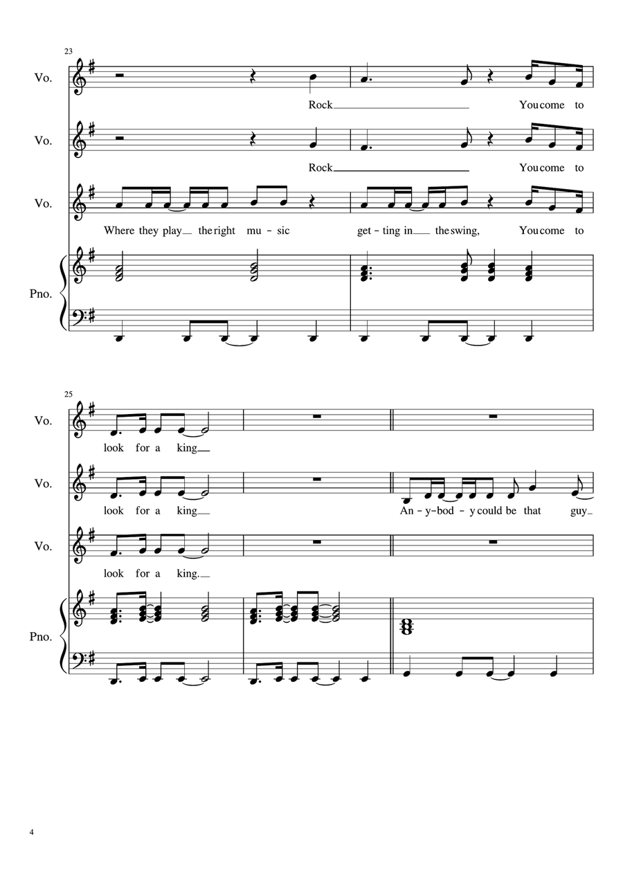 Dancing Queen 3-Part scores gallery preview page 4