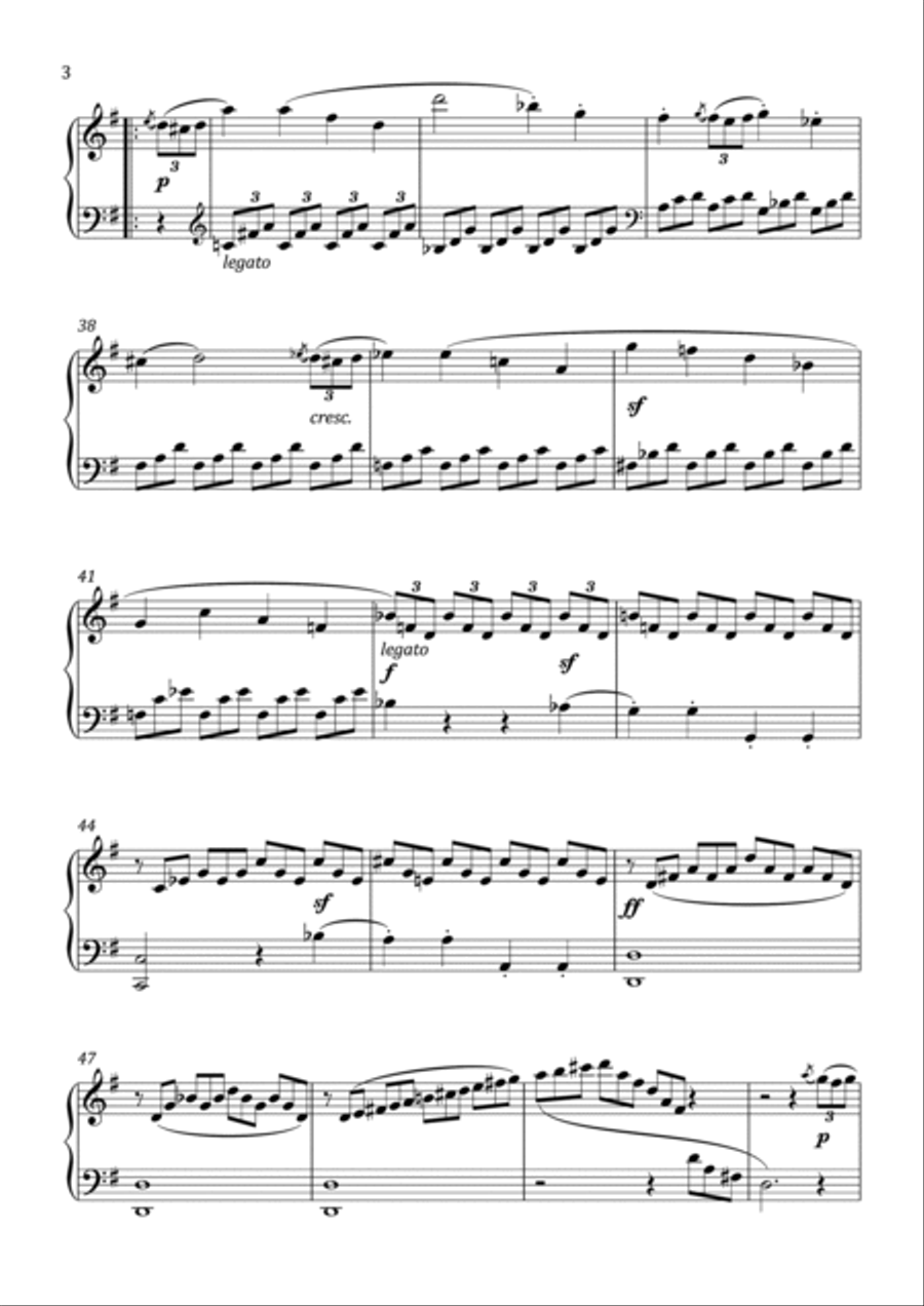 Clementi - Sonatina No.5 in G Major - Intermediate Piano Method scores gallery preview page 4