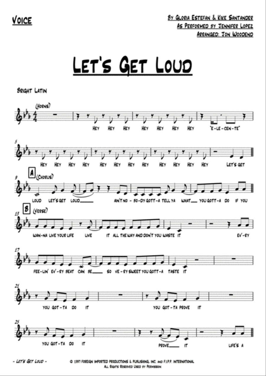 Let's Get Loud Large Ensemble scores gallery preview page 2