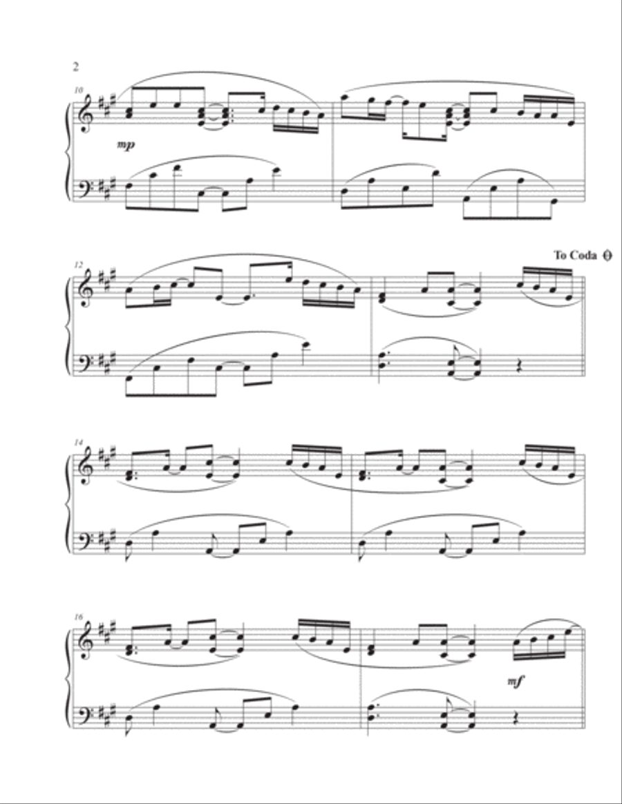 Song for You Piano Solo scores gallery preview page 2