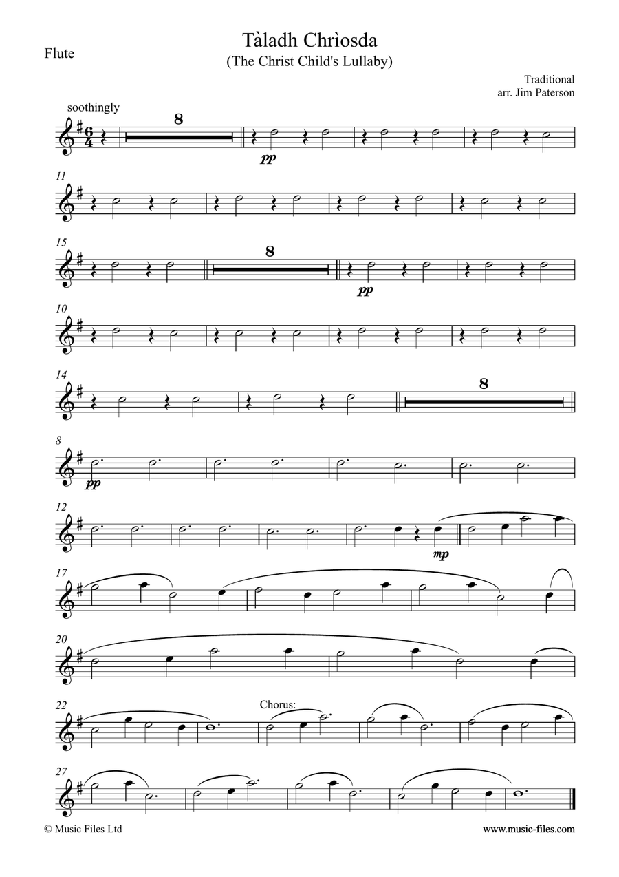 T​a​ladh Chr​i​osda (Christ Child's Lullaby) Woodwind Quartet scores gallery preview page 6