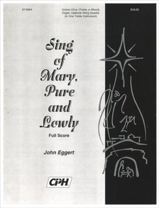 Book cover for Sing of Mary, Pure and Lowly (Full Score)