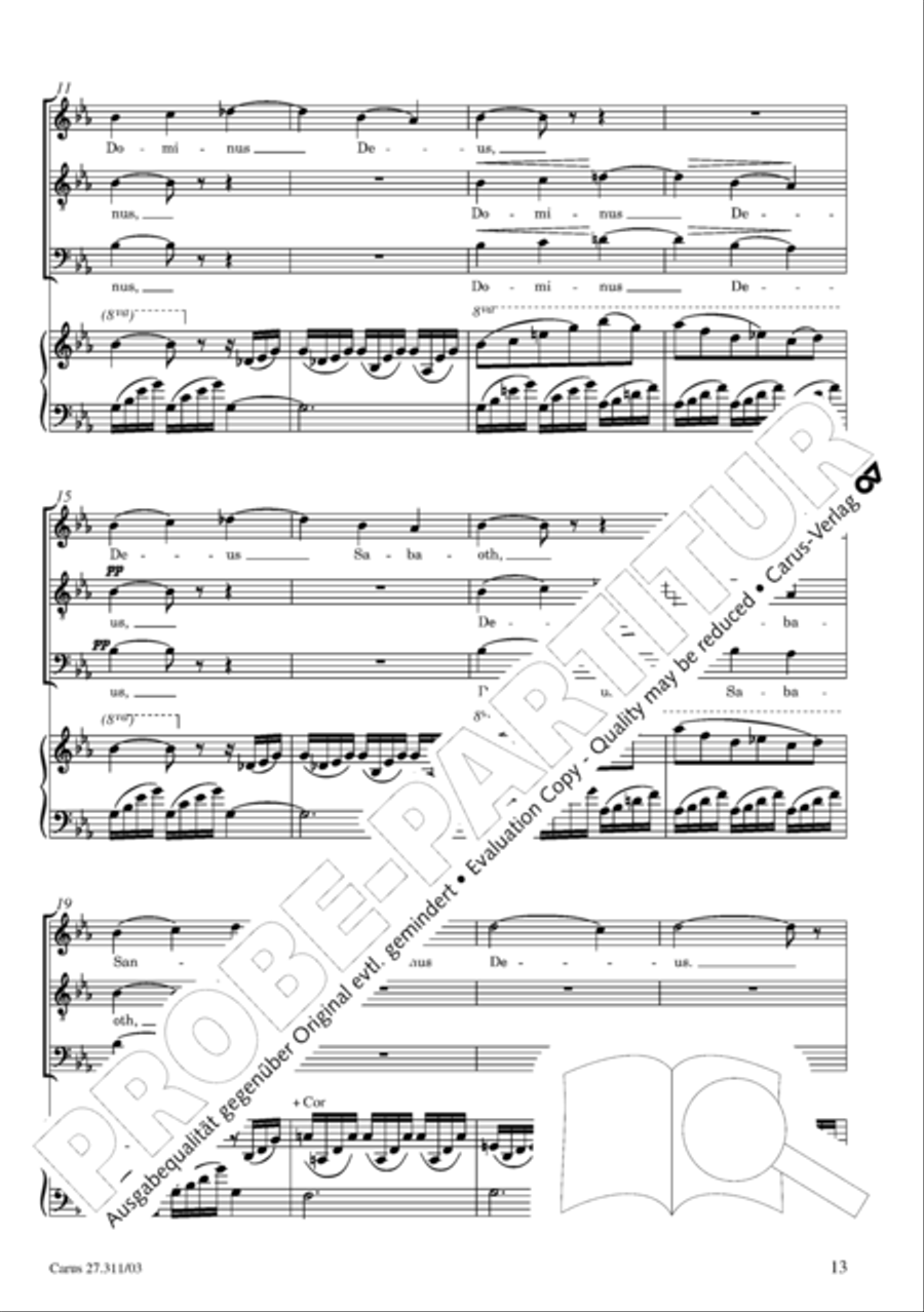 Requiem - church version (Requiem. Fassung mit kleinem Orchester) 4-Part scores gallery preview page 14