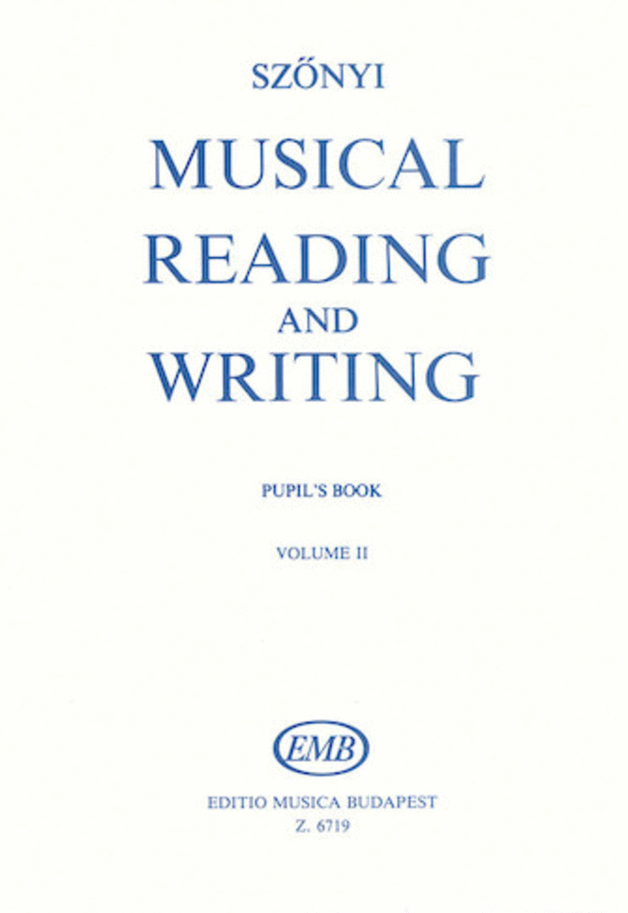 Musical Reading and Writing - Exercise Book Volume 2