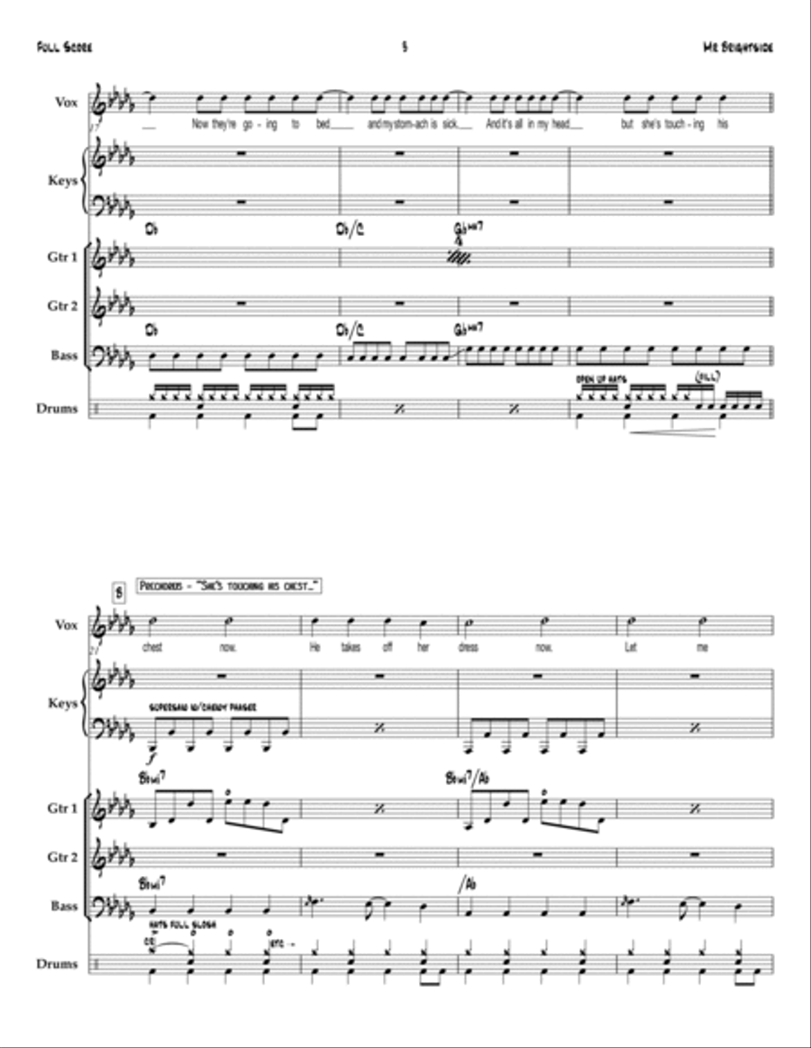 Mr. Brightside - Score Only Score scores gallery preview page 3