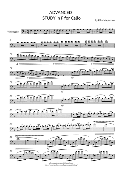 Cello - Advanced Study in F