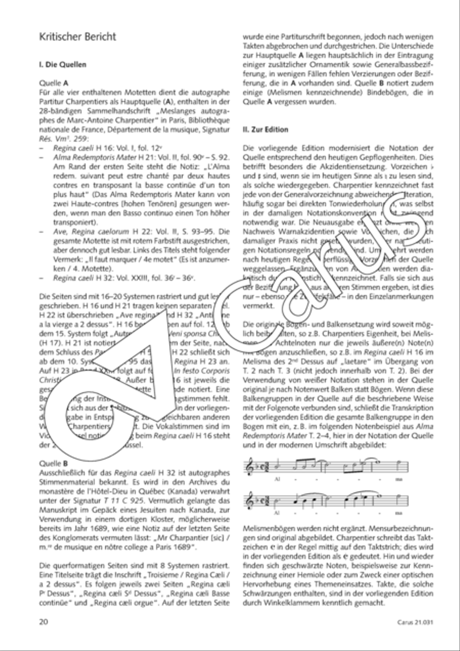 Quatre Antiennes a la Vierge pour deux dessus Soprano Voice scores gallery preview page 21