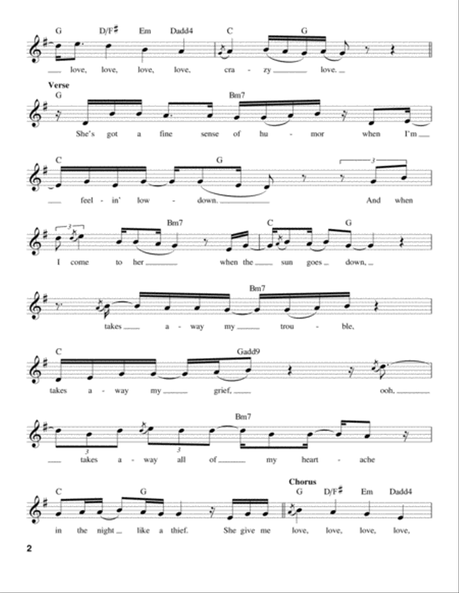 Crazy Love Crazy Love Voice scores gallery preview page 2