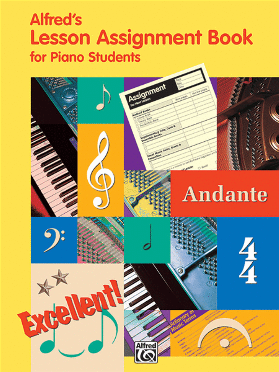 Alfred's Lesson Assignment Book for Piano Students Piano Method scores gallery preview page 1