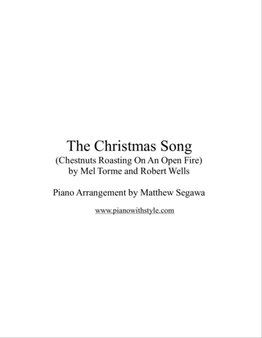 The Christmas Song (Chestnuts Roasting On An Open Fire) Piano Solo scores gallery preview page 1