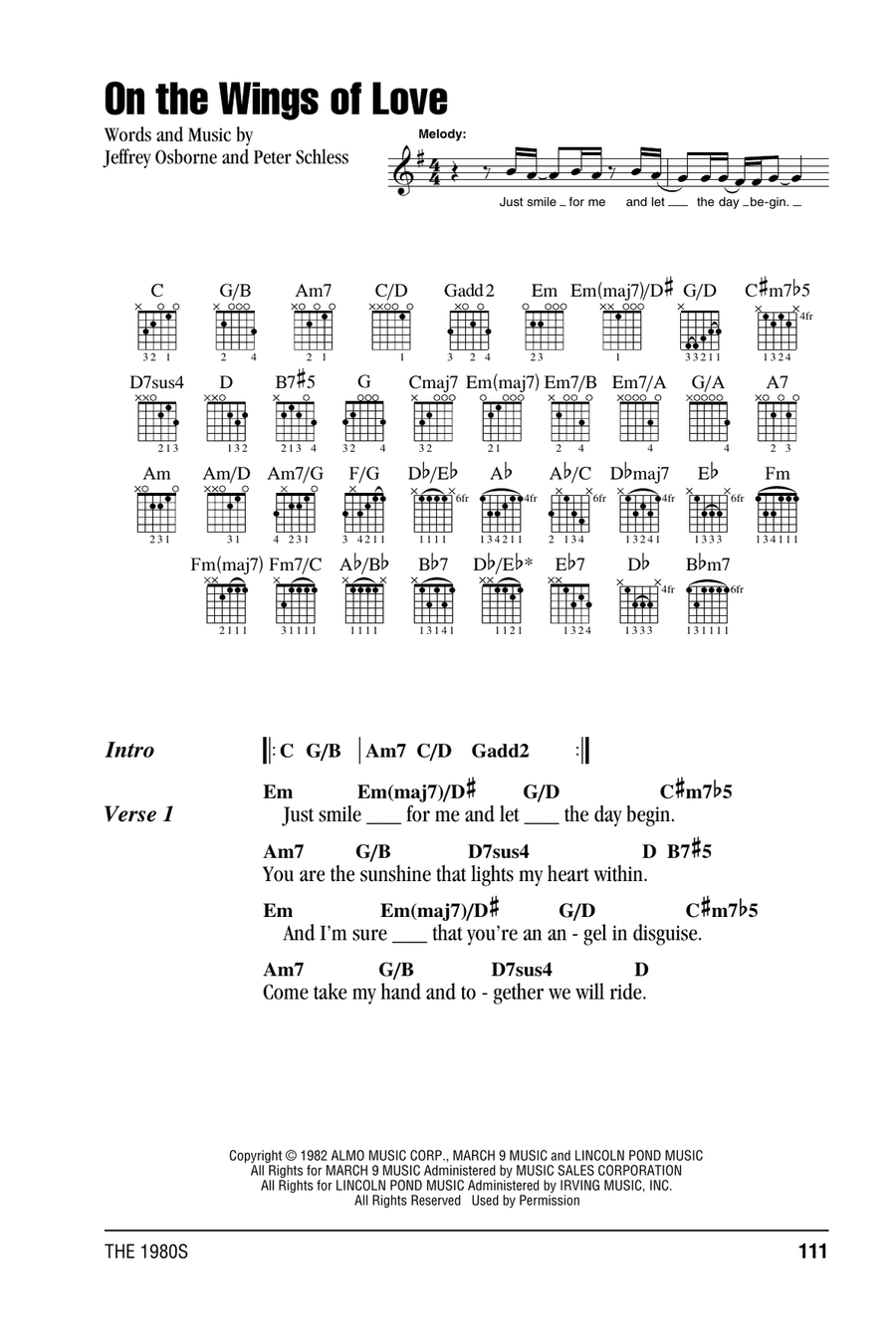 On The Wings Of Love Acoustic Guitar scores gallery preview page 1