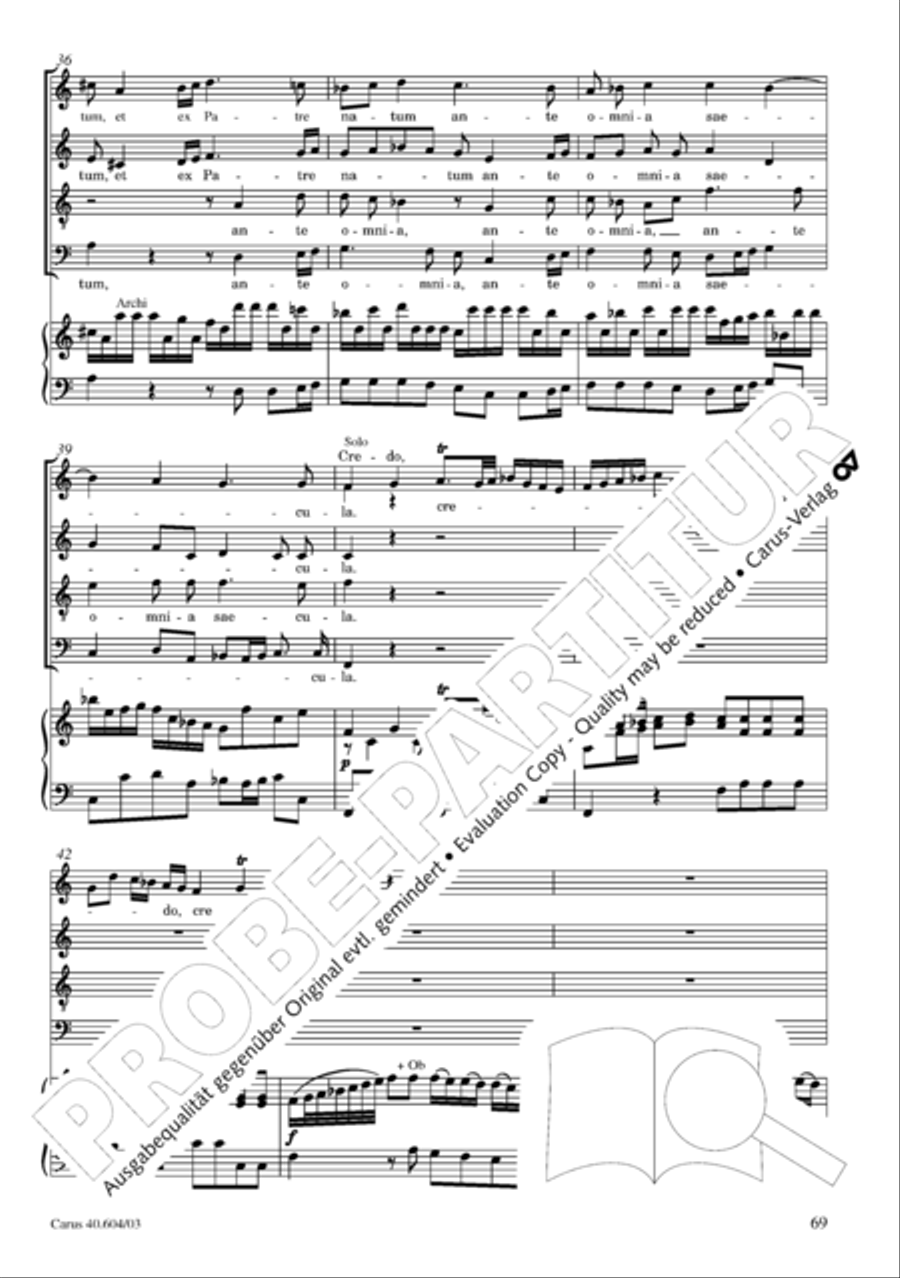 Grosse Mariazeller Messe in C 4-Part scores gallery preview page 78