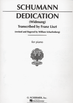 Book cover for Dedication (Widmung)