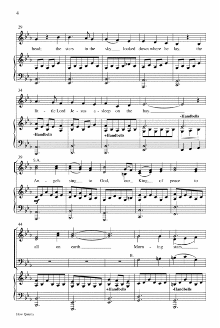 How Quietly 3-Part scores gallery preview page 4