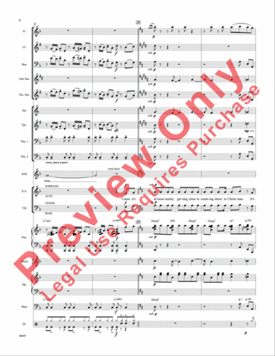 Counting Down to Christmas Choir scores gallery preview page 7