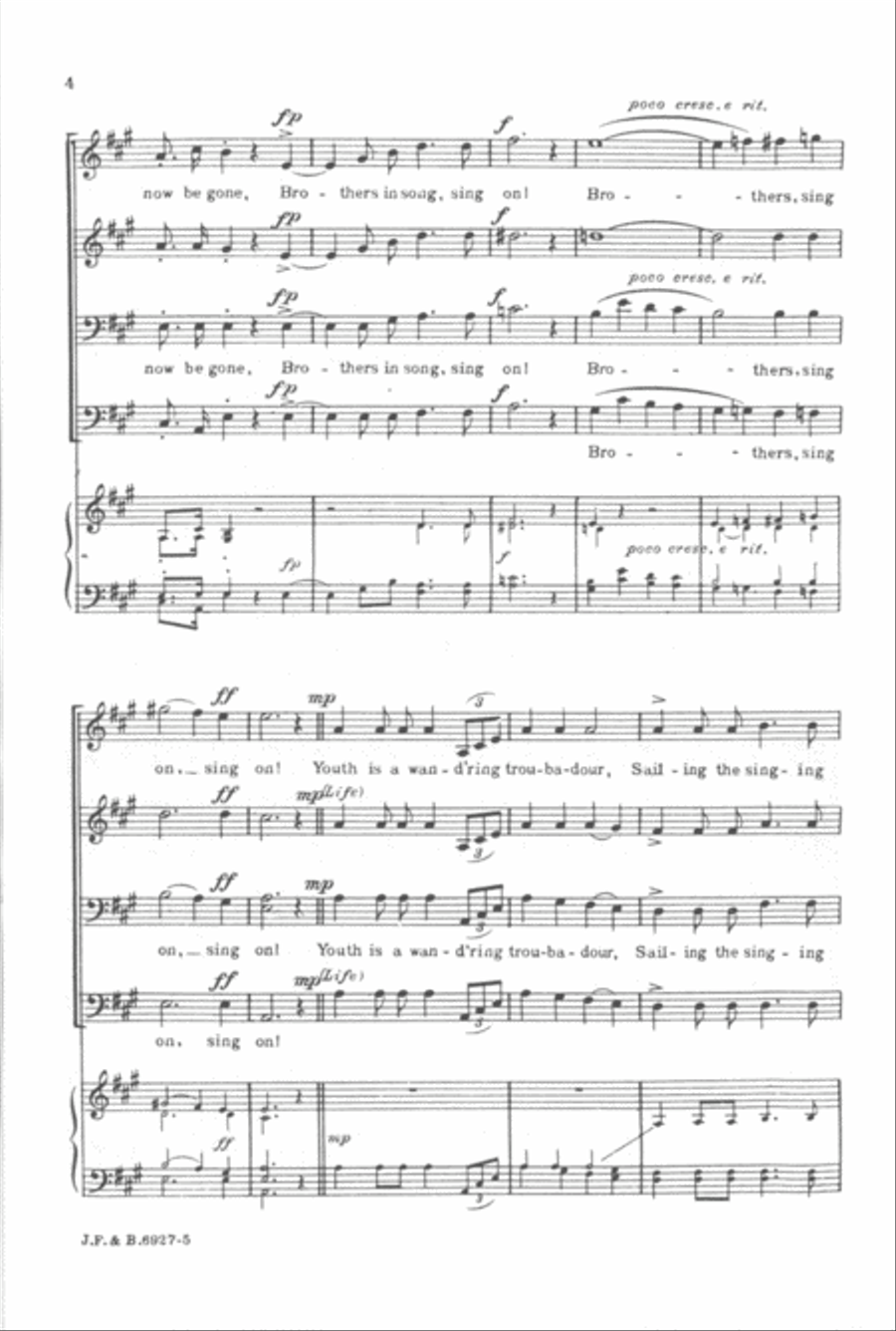 Brothers, Sing On! Brothers, Sing On! Men's Choir scores gallery preview page 3