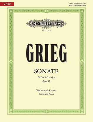 Book cover for Violin Sonata No. 2 in G Op. 13