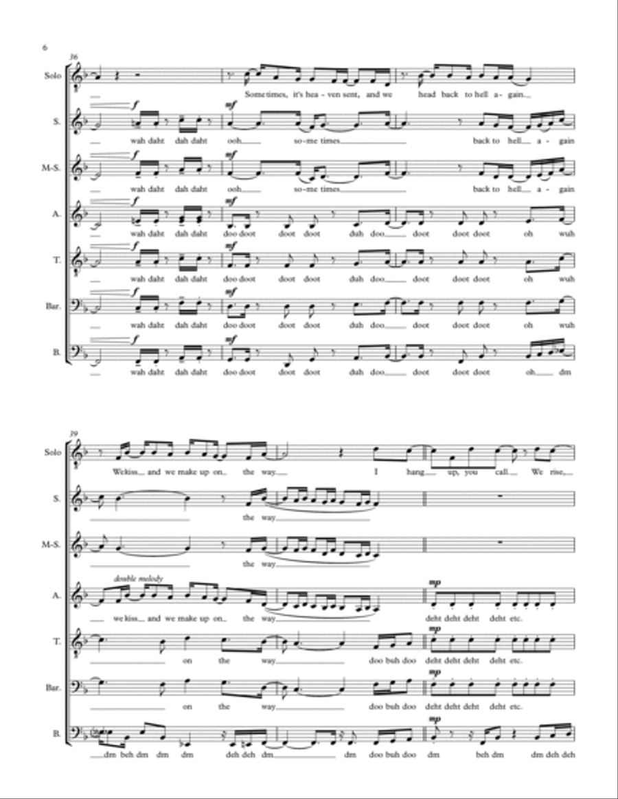 Ordinary People 4-Part scores gallery preview page 6