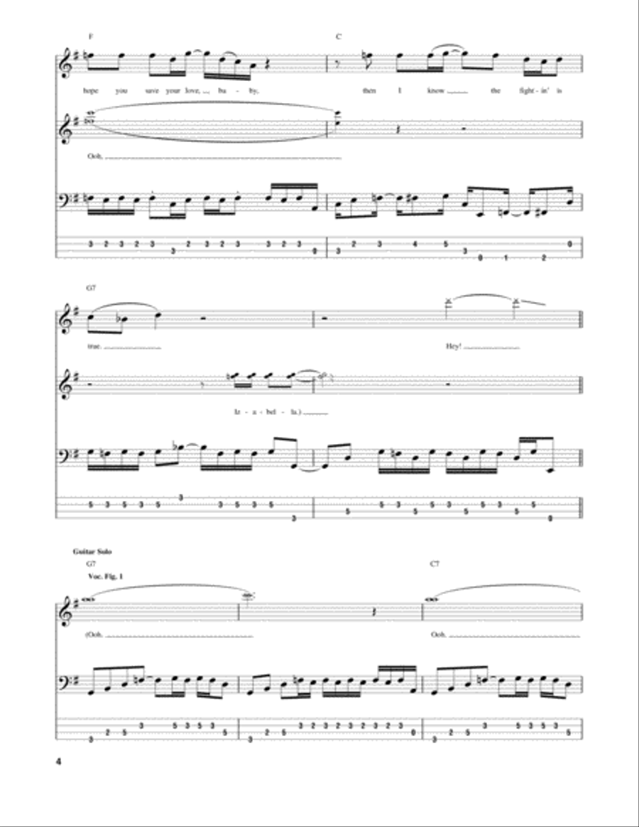 Izabella Guitar Tablature scores gallery preview page 4