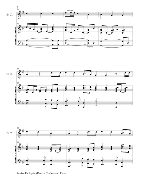 3 GOSPEL HYMNS, SET II (Duets for Bb Clarinet & Piano) image number null