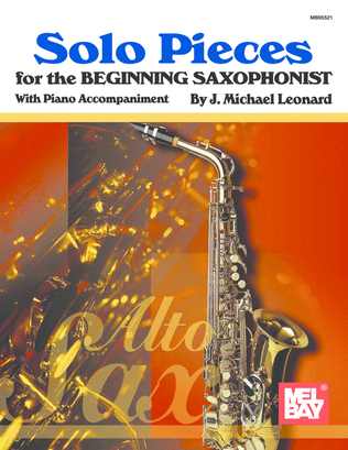 Book cover for Solo Pieces for the Beginning Saxophonist