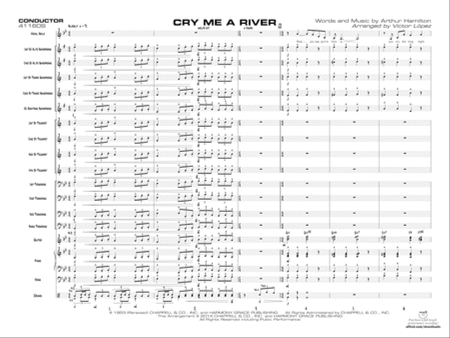 Cry Me a River: Score Jazz Ensemble scores gallery preview page 3