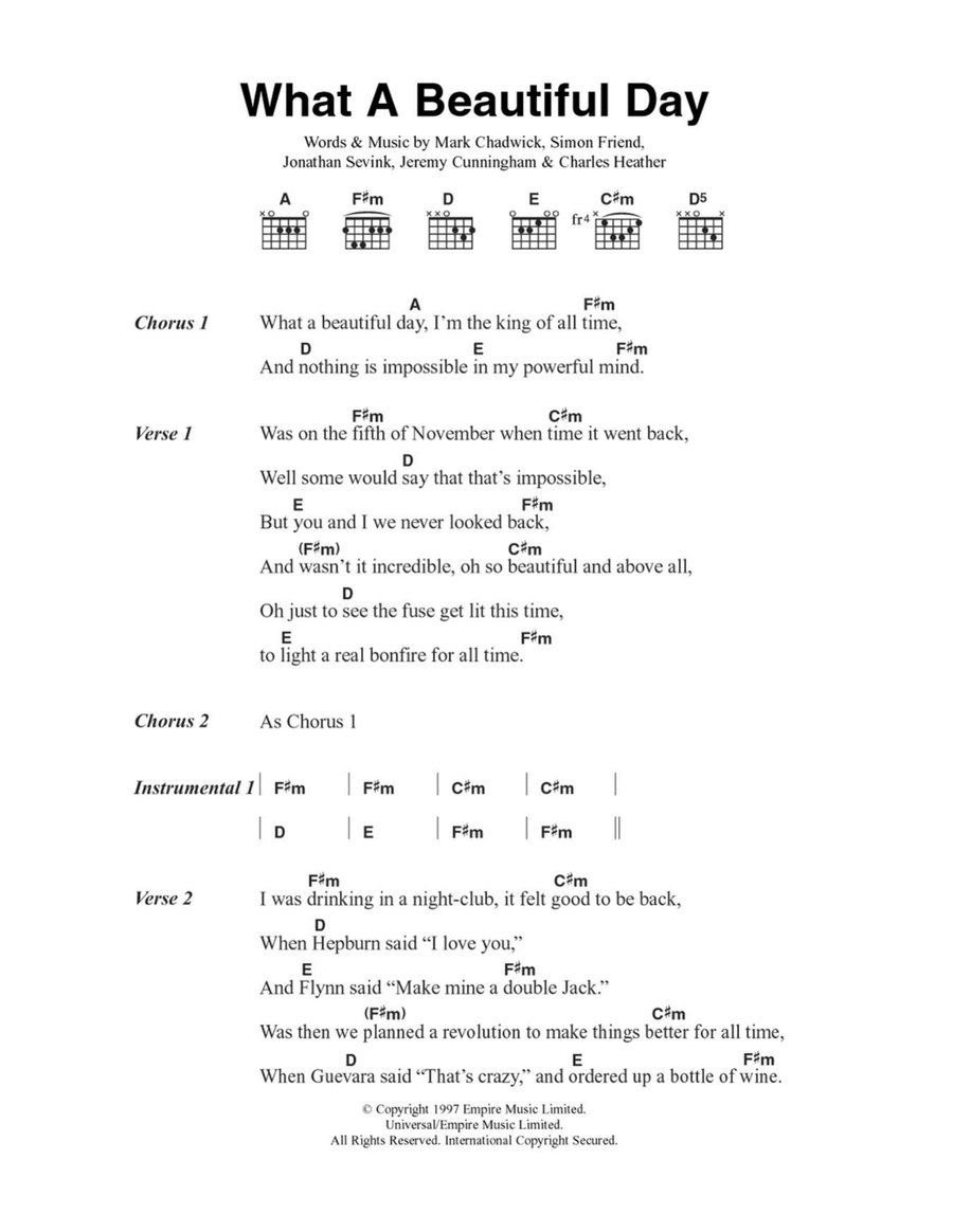 What A Beautiful Day Acoustic Guitar scores gallery preview page 1