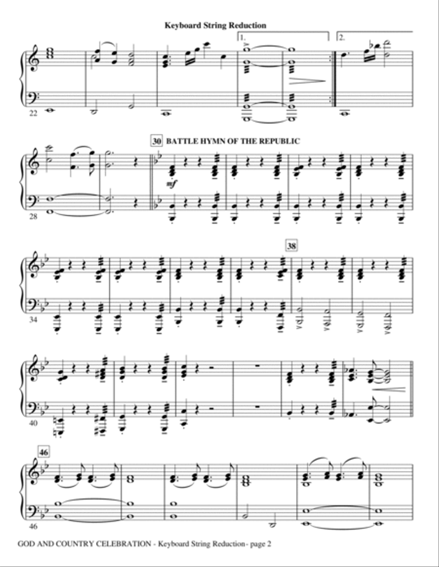 God And Country Celebration (Medley) - Rhythm Choir scores gallery preview page 2