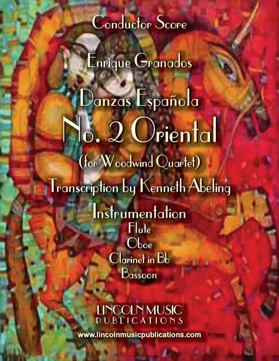 Granados – Danza Española - No.2 “Oriental” (for Woodwind Quartet) Woodwind Quartet scores gallery preview page 1