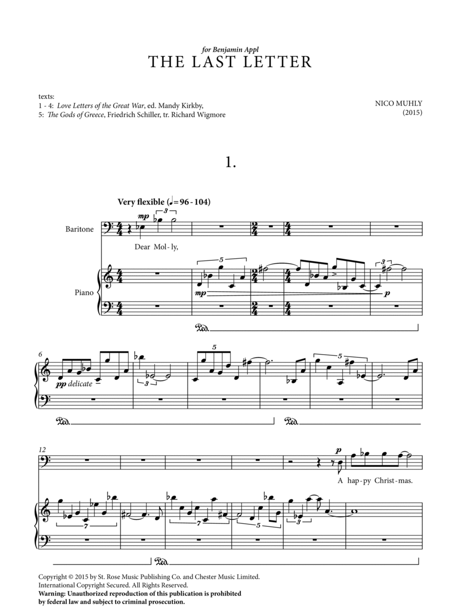 The Last Letter Voice scores gallery preview page 1