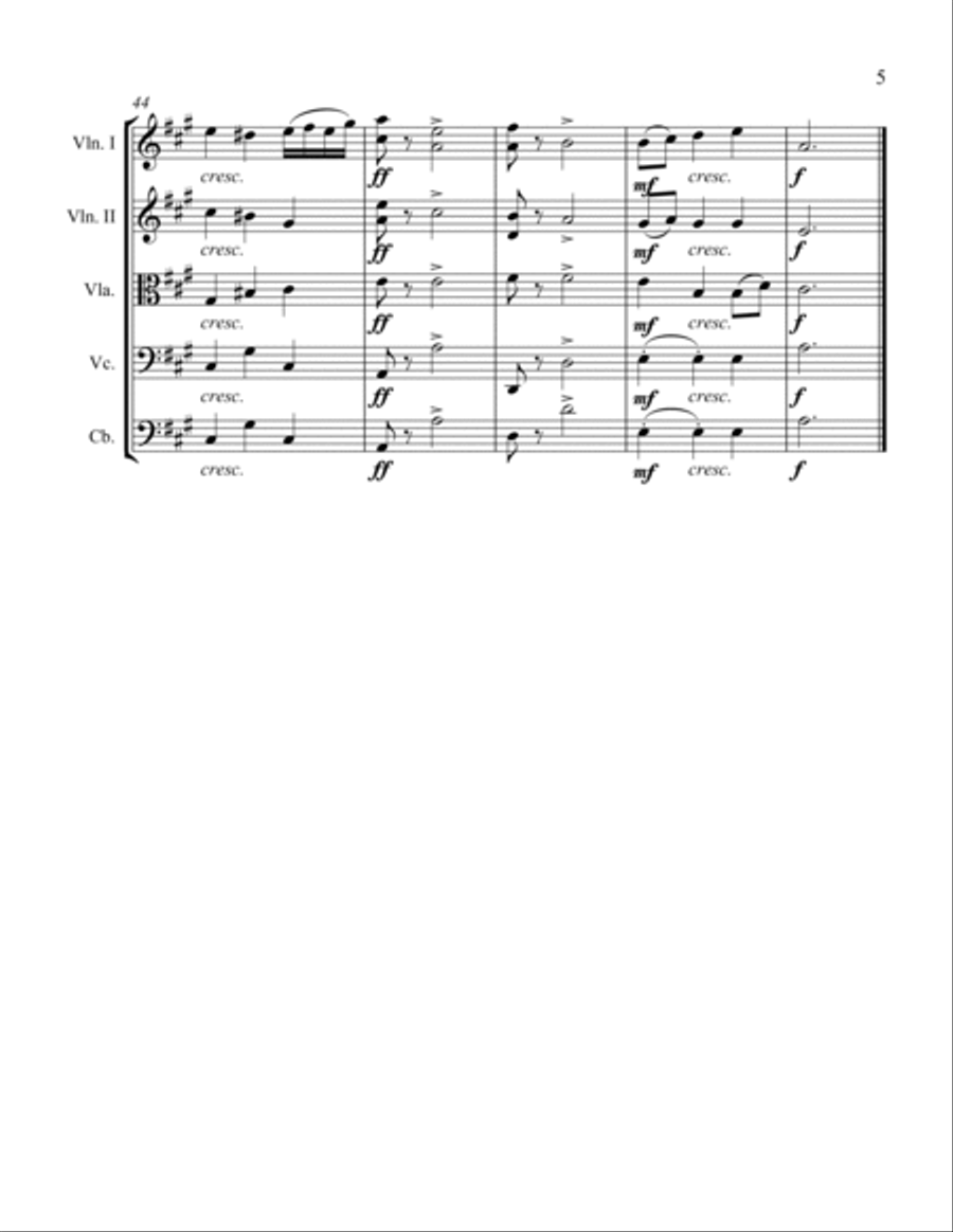 Waltz Waltz String Orchestra scores gallery preview page 5