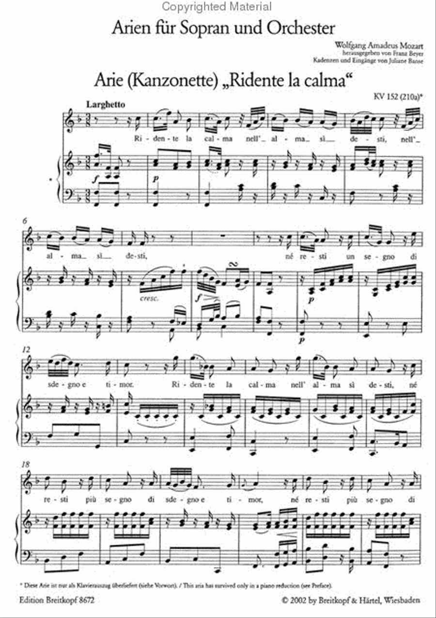 Complete Concert Arias for Soprano Piano, Vocal scores gallery preview page 2