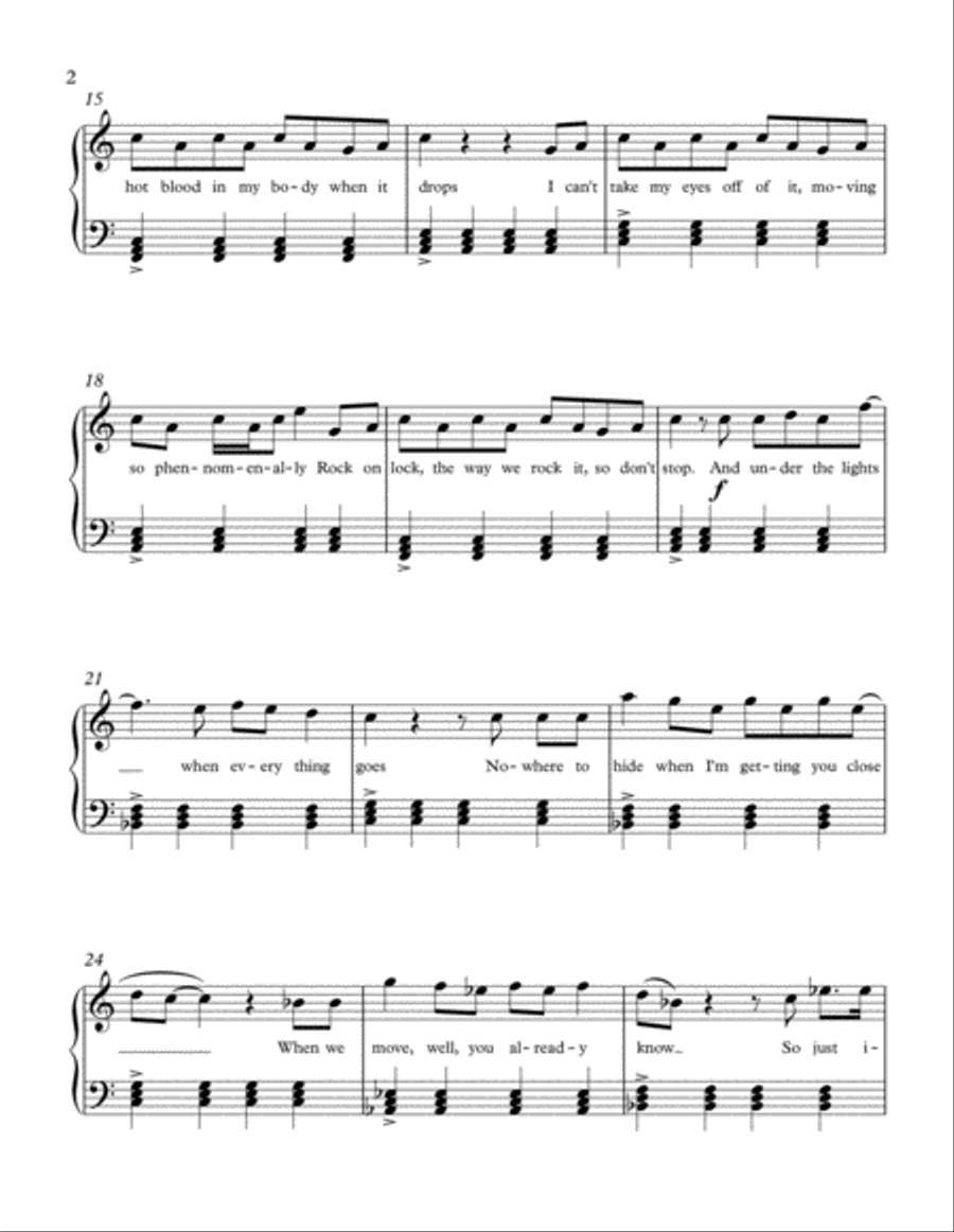 Can't Stop The Feeling from TROLLS Piano Solo scores gallery preview page 2