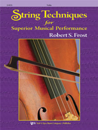 Book cover for String Techniques For Superior Musical Performance - Score
