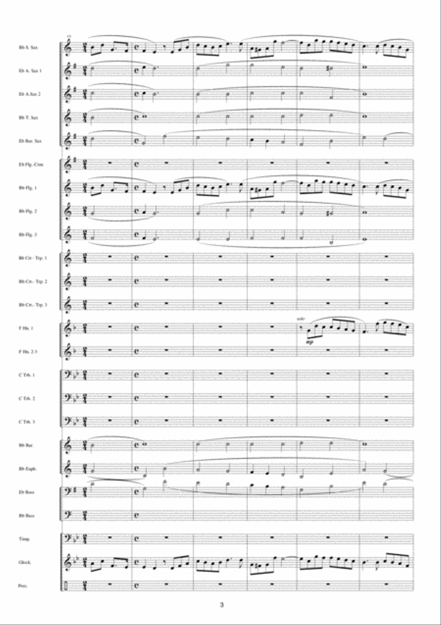 Cinema Paradiso - Love Theme Fanfare Band scores gallery preview page 4