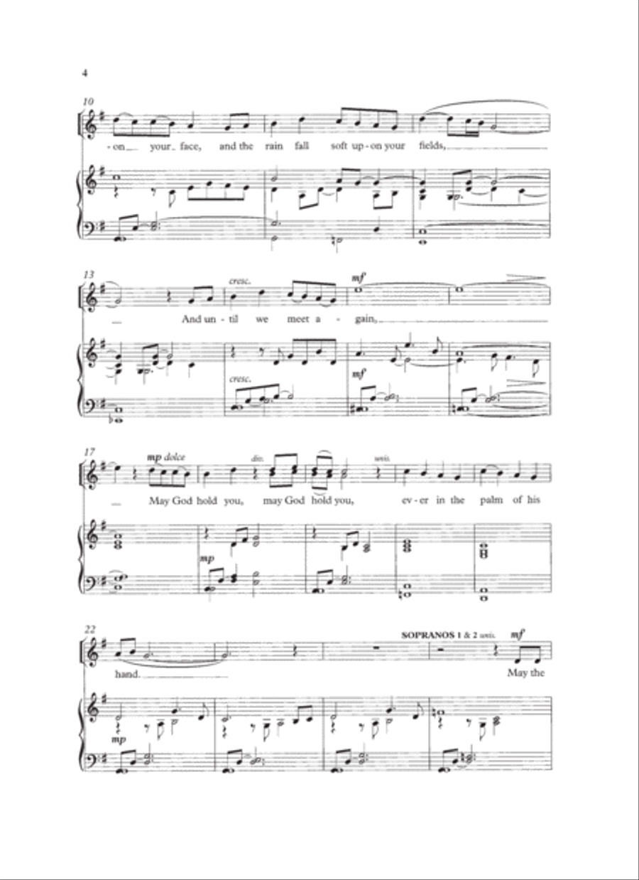 Irish Blessing SSA scores gallery preview page 3