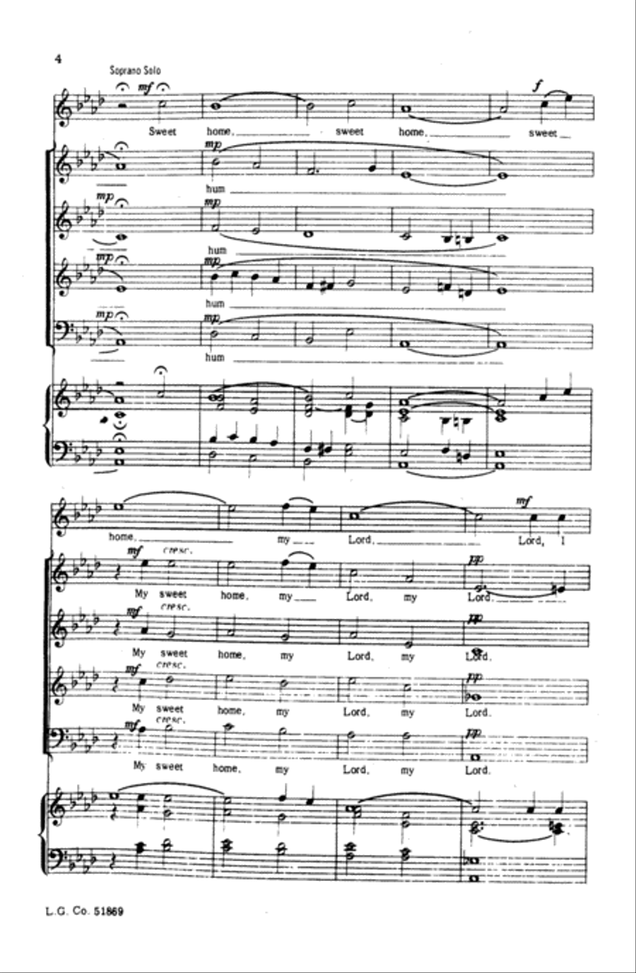 Sweet Home Choir scores gallery preview page 3