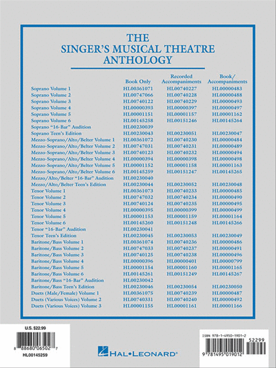 Singer's Musical Theatre Anthology – Volume 6 Voice scores gallery preview page 4