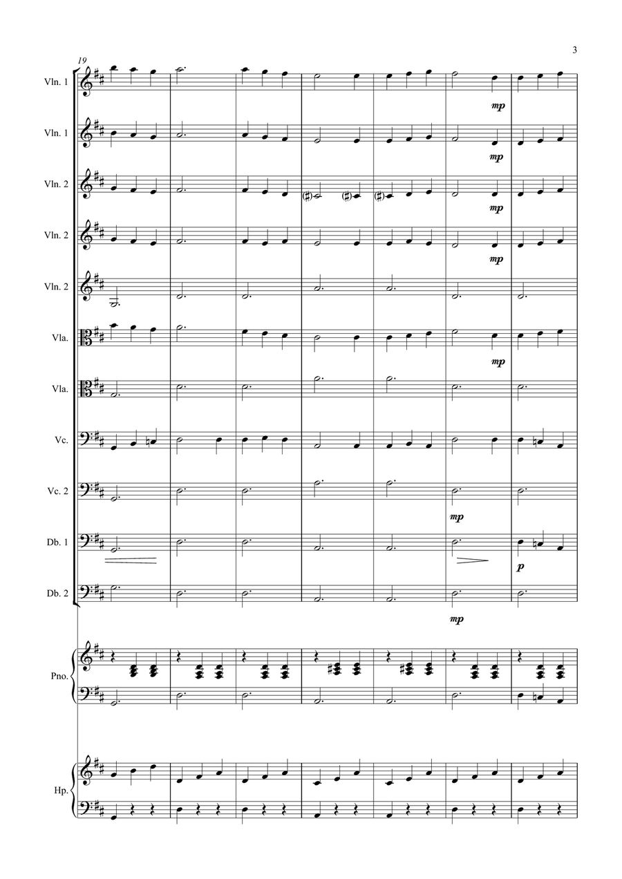 Colours of Day (for beginner strings) Chamber Orchestra scores gallery preview page 4