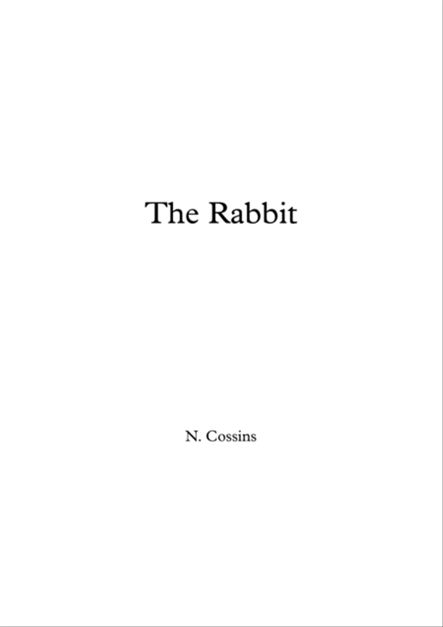The Rabbit - N. Cossins (Original Orchestral Composition) Chamber Orchestra scores gallery preview page 1
